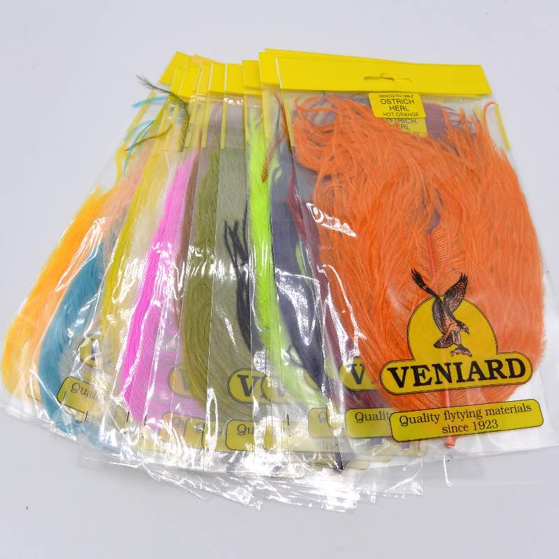 Veniard Turkey Marabou Feathers Medium Olive Fly Tying Materials